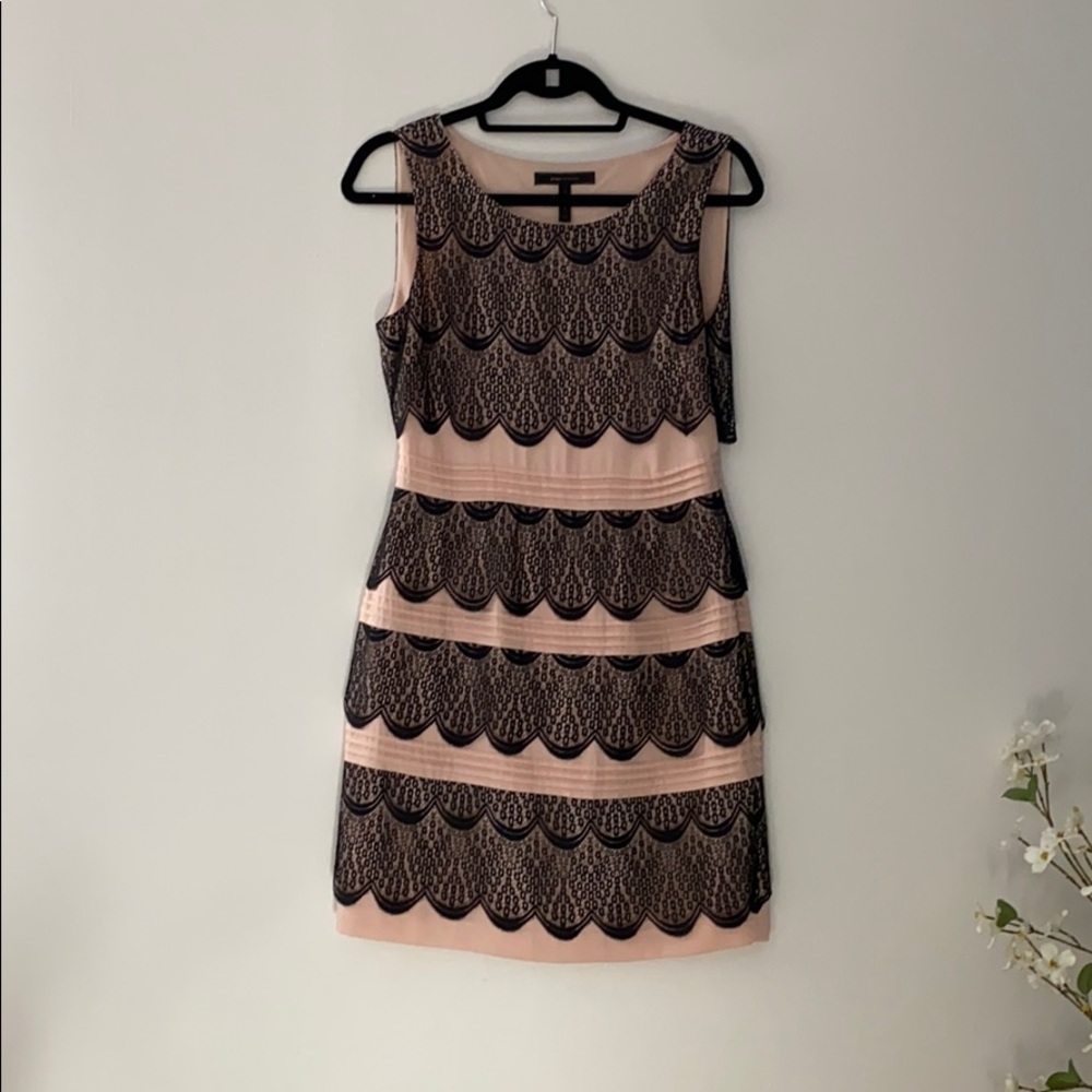 BCBG Max Azria lace tiered dress